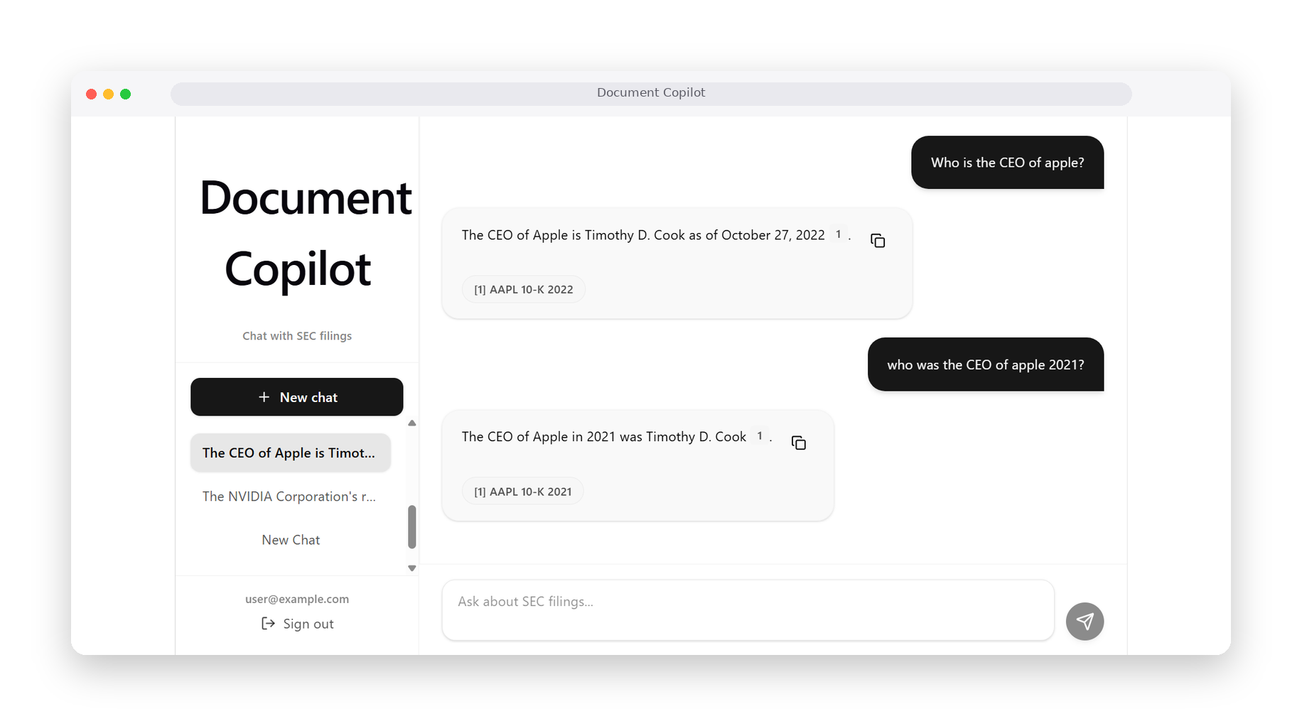 Document Copilot - RAG financial analysis system